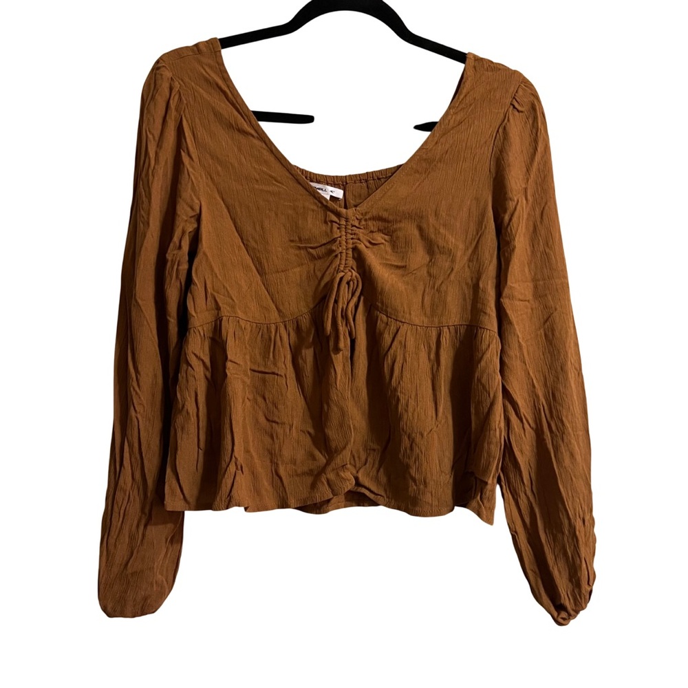 O'Neill Carlotta Long Sleeve Peplum Top size XS